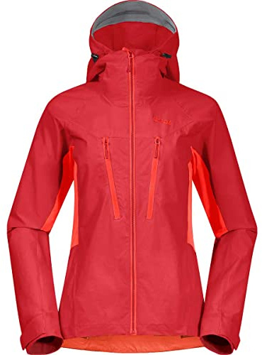 Bergans Damen Cecilie Mtn Softshell Jacke, red leaf-energy red, S