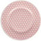 Nada Home Vajilla llana Isabelle Rose de lunares Shabby Chic de porcelana 6 unidades 5095