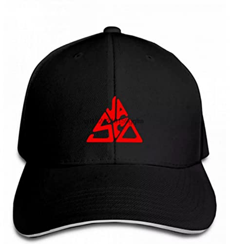 ASHOPI klassisch Baseball Kappe 3D Printed Baseball Cap Herren Vasco Rossi Kein Gefahr Druck Rot Musik Pure Snapback?Hat?Outdoor Peaked Sport Hat Gifts for Hip-hop Lovers Weihnachten Geschenk