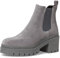 Tamaris Damen Chelsea Boots Leder Blockabsatz; GREY/grau; 41 EU