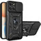 ESTH® Funda para Honor X8 5G/Honor X6 con Protección de Cámara Cubierta y Soporte de Anillo [Compatible con Soporte Magnético para Coche] Carcasa Grado Militar Anti-caída, Negro