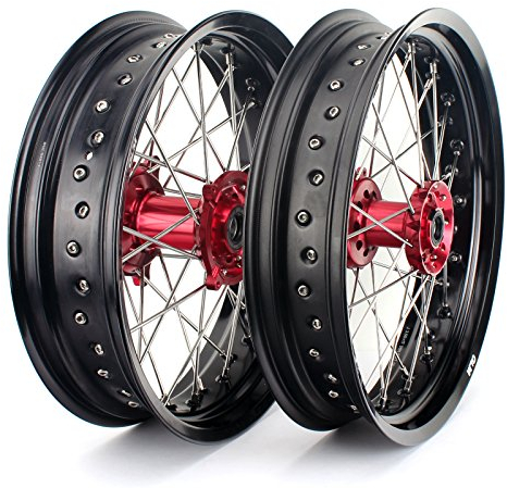 TARAZON 17 Supermoto Radsatz Felgen Radnabe für Honda CR 125 250 R CRF 250 450 R X