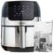 InnovaGoods® Freidora sin Aceite 3,5L, air fryer 1400W, 100 recetas en ES, freidora aire con 8 programas, pantalla táctil cesta antiadherente temporizador y flujo de aire 360° ideal para 2-3 personas