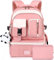 FRONET Schulrucksack Mädchen Teenager Rucksack Tagesrucksack Damen 16 Zoll Laptop-Rucksäcke Wasserdicht Daypack, 2-8 klasse 7-22 Jahre Schulranzen Schultaschen Set für Schule School Bags Backpack