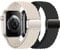 2ST Geflochtens Solo Loop für Apple Watch Armband 45mm 44mm 42mm 46mm Ultra/2 49mm 40mm 41mm 38mm Herren/Damen,Magnet Dehnbarer Nylon Band für die iWatch Armbänder series 10 9 8 7 6 5 4 3 2 se 2nd