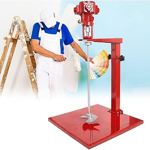 Pneumatic Paint Mixer, 5 Gallon/20L Air Agitator Mixer, Lift Platform Paint Coating Mixer for Paint Coating Materials
