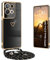 Yutwo Coque pour Oppo Reno 8 Pro 5G avec Cordon, Coque pour Oppo Reno 8 Pro 5G avec Collier Housse avec Motif Coeur d'amour Antichoc Réglable Étui pour Oppo Reno 8 Pro 5G avec Cordon, Noir