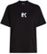 KARL LAGERFELD JEANS Regular Short Sleeve Logo Tee T-Shirt, Noir, L Femmes