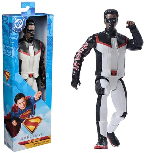 DC Comics Superman - Action-Figur Mr. Terrific, 30 cm, zum Spielen und Sammeln, Spielzeug für Kinder ab 4 Jahren