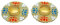Teelichthalter in Blumenform, Teelichthalter, Teelichthalter, für Festival-Dekorationen, Beleuchtungszubehör, Hochzeit, Zuhause, Diwali, Dekoration, Neujahrsdekoration (ohne Wachs) (Blau und Orange),