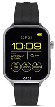 Orologio Smartwatch Uomo Opssw-50 cassa in alluminio e cinturino in Silicone Nero