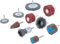 BGS 74499 | Set di 10 spazzole e lamelle abrasive.
