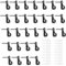 hioseyre 35 Pcs Screw Hooks,Q-Hanger Screw in Hooks with Safety Buckle,Outdoor Lights Festoon Light for Hanging Fence for Lights