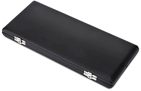 Joyance Oboe Reeds Case Wooden PU Leather Cover Reed Case Holder, Storage Box for 20 Oboe Reeds #3, Design, Ideal for Oboe Accories and Storage
