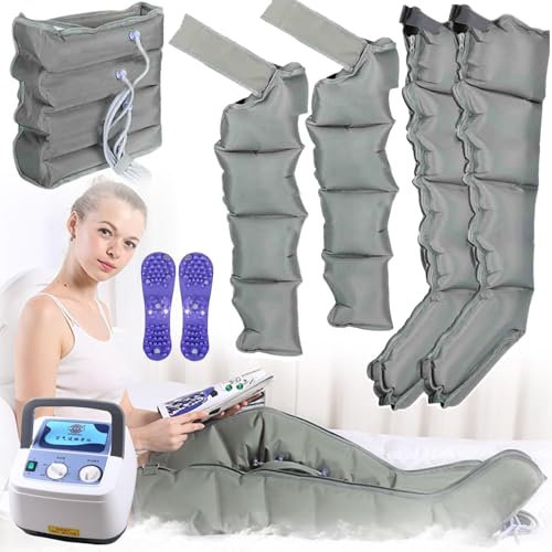 Masseur De Compression D'air Électrique, Bottes De Pressothérapie 4/6 Chambres Appareil De Massage À Compression D'air Pour Bras Jambes Taille Pieds, Améliorer Relaxation Les Muscles