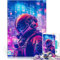 teenagers Puzzles 1000 Piece Jigsaws Spaceman Astroboy NASA DIY-Spielzeug mit vollständig ineinander greifenden, zufällig geformten Teilen50x70cm