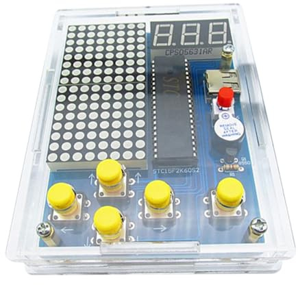 Milisten Diy Electronic Soldering Project Kit Game Console Welding Tools for Hobbyists and Beginners Includes Components and Instructions for Assembly