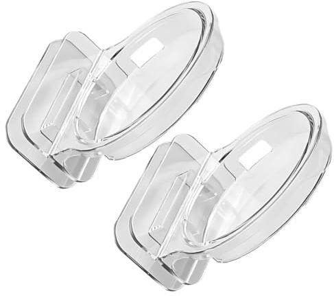 Sosoport 2 Stück Transparenter Wandhalter für Überwachungskameras Starke Klebkraft ohne Bohren Geeignet für Marmor und Holzwände Verschleißfest und Kabelführend