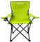 24MOVE® Faltstuhl hellgrün Campingstuhl Anglerstuhl mit Getränkehalter - Anglersessel klappbar - Klappstuhl Gartenstuhl Faltstuhl Relaxsessel Campingsessel faltbar, Polyester, für draußen oder drinnen