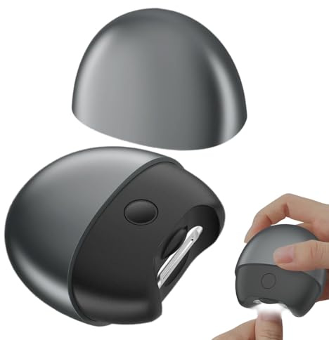 Hiemible Coupe-Ongles Électrique | Coupe-Ongles de Pied Électrique | Lime Silencieuse Portable Avec Lumière Pour Manucure Pédicure Maison Voyage Adultes Seniors Hommes Femmes