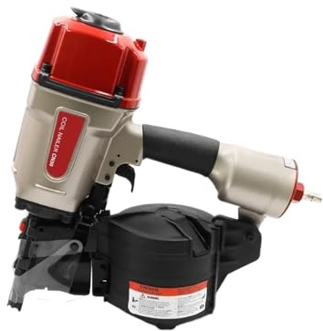 TRDEWR Nail Gun Heavy Duty Air Nailer CN90B Pallet Coil Nailer CN90 Pneumatic Nail Gun 90mm Industry Coil Nailer For Sheathing Fencing Safety Lock Button