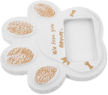GRIRIW Pierre Tombale pour Animaux Stèle Commémorative pour Chien Plaque Funéraire pour Chat Étanche et Résistante aux Intempéries pour Jardin ou Cimetière