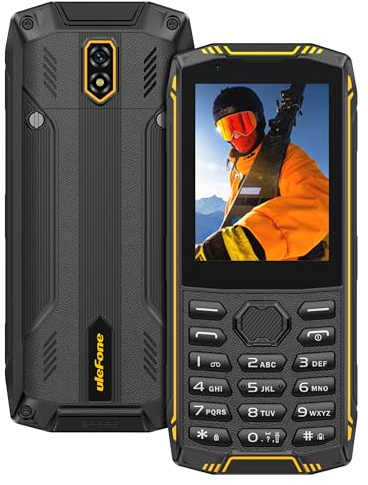 Ulefone Armor Mini 5 Téléphone Incassable avec Écran Tactile et Clavier, Batterie 2500mAh, Jusqu’à 13 Jours en Veille, 8Go/TF 64Go, Double SIM, OTG, Téléphone Robuste