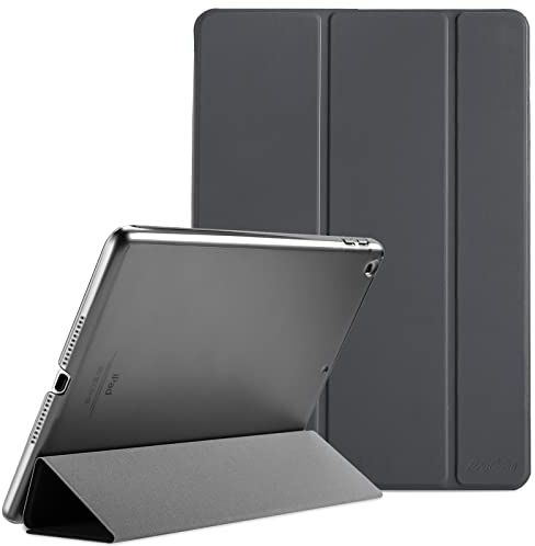 ProCase Hülle für iPad 9.7 Zoll 6. Generation 2018/5. Generation 2017 Modell A1893 A1954 A1822 A1823, Schutzhülle Case Smart Cover für iPad 6 / iPad 5 -Grau