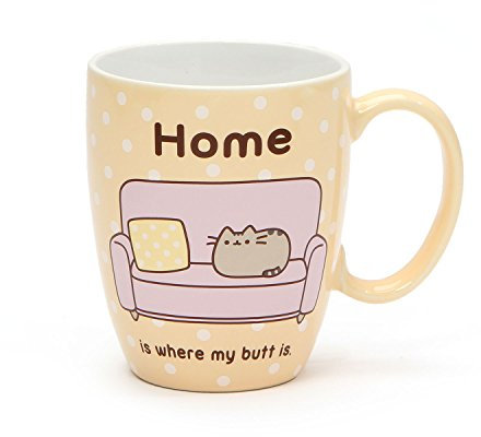 Enesco Pusheen Onim Jarra ''En Casa'', Cerámica, Multicolor, 9x9x11 cm