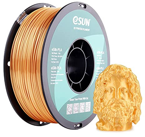 eSUN eSilk- PLA Filament, Gold, 1.55 kg