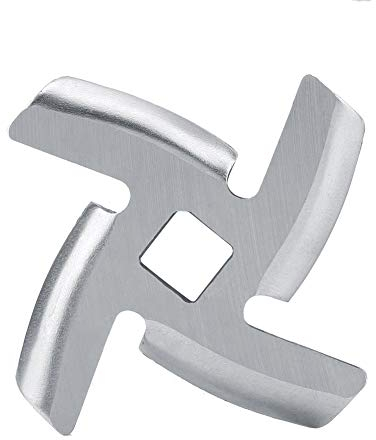 VOBOR Fleischwolf Klinge Elektrisch, Fleischwolf Ersatzteile, Fleischwolf Cutter Messer Ersatz Haushalts Edelstahl Fleischbrecher Fleischwolf Platten Klingen Schneideteile Für Fleischwolf (46 mm)