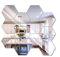 Top-Spring 12 PCS Hexagon Mirror Tile Wall Sticker 3D Acrylic Mirror Wall Sticker Decor Stick On Modern Decal for Home Living Room Bedroom (Silver) (10 * 8.6 * 5 cm)
