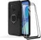 TANYO Funda + [2 Piezas] Protector de Pantalla para OPPO A53S / A53, TPU/PC Antigolpes Armor Protección Carcasa [360° Soporte] con 9H Dureza Vidrio Templado Protector, Negro