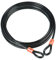 Burg-Wächter Cavo unisex 750 1000 doppio anello rivestito in vinile multi-trefolo in acciaio intrecciato, nero, 10 mm x 10 m