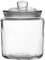We Can Source It Ltd - Clear Cookie Biscotti Sweet Storage Jar Glass with Sealable Lid - Small 0.9 Ltr