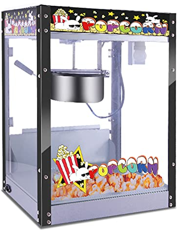 MNSRRN Máquina de Palomitas de maíz Totalmente automática, máquina de Palomitas de maíz de Gran Capacidad Comercial, bocadillos sin Grasa saludables adecuados para Familia, Fiesta, Uso del Cine