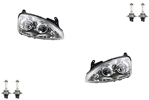 Johns, passend für Opel Corsa Scheinwerfer C 07/03-12/09 FF- mit H7/H7 Set links rech.
