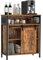Sogesfurniture Aparador, Armario de Cocina Auxiliar Con Puerta Corredera, Para Cocina, Salón, Estudio, Estilo Industrial, 70 x 30 x 80 cm