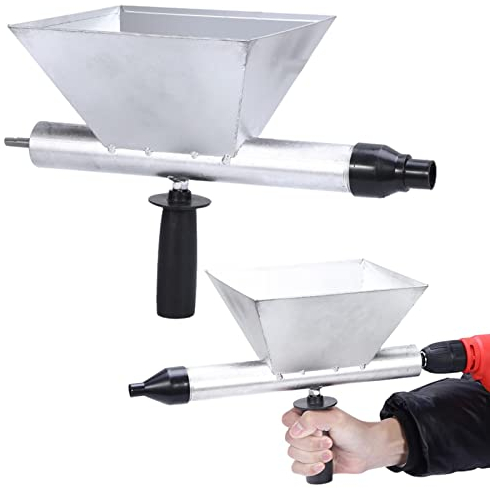 PW TOOLS Joint de pointage mortier, machine jointoiement pointage, mortier d'outil calfeutrage automatique avec 4 buses détachables pour la pierre brique buse et graisseur l