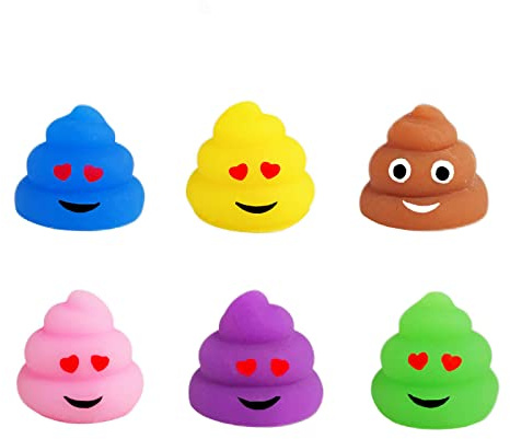 6 Stück Mochi Squishy Toys Set,Mini Kacka Kawaii Soft Silikon Toys Anti Stress Spielzeug,Niedlich Squeeze Spielzeug für Kinder,Stressabbau Squishy für Kindergeburtstag,Party Gastgeschenke