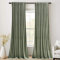 StangH Sage Green Velvet Curtains 120 inches - High Ceiling to Floor Curtains Back Tab Thermal Insulated Drapes for Sliding Door/French Door/Hall, W52 x L120, 2 Panels