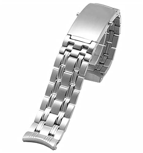 FOUUAAO Edelstahl Uhrenarmbänder für Omega - Metallarmband Armbänder in 18mm, 20mm und 22mm - Echtleder-Uhrenarmband für Omega Seamaster
