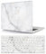Hülle Case Kompatibel mit Neues MacBook Air 13 Zoll 2020 2019 2018 Freisetzung A1932 A2179 A2337 M1 mit Retina Display and Touch ID, Plastik Hartschale Schutzhülle & Tastaturschutz, weißer Marmor