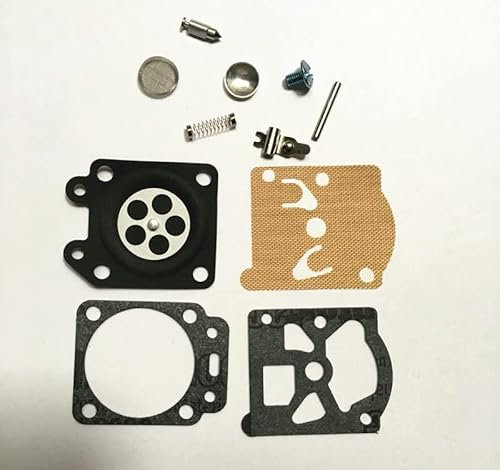 HAKTAS 5 X Kit de reparación de carburador Apto for Oleo Mac GS44 941C 741 937 370 recortador de Motosierra Junta de diafragma de carburador reconstrucción de Aguja de Resorte Piezas de Repuesto