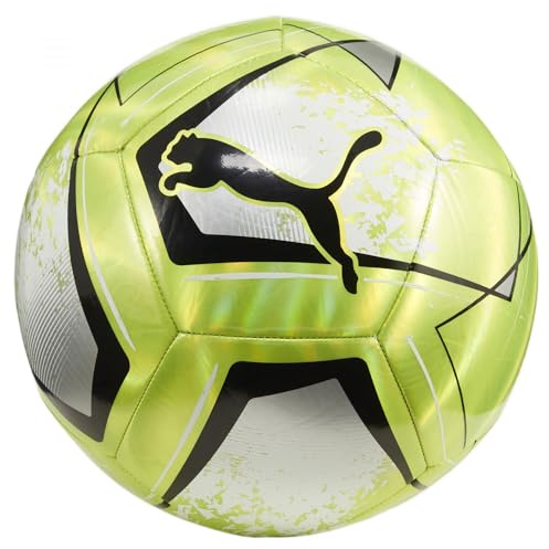 Puma Fussball PUMA CAGE Ball 084213 Electric Lime-Puma Silver-PUMA Black 5