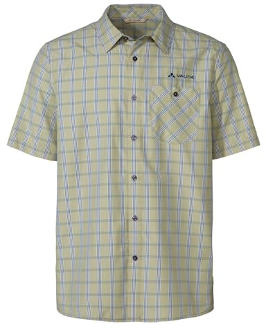 VAUDE Men's Albsteig Shirt III, Herren Kurzarm-Hemd zum Wandern, Light Olive, S