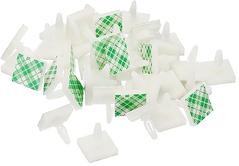 PATIKIL 40Stk Klebriger PCB Abstandhalter Selbstklebende Abstandhalter 0.19 Stützhöhe Klebeisoliert Abstandshalter für PCB PC Brett Unterstützung Weiß