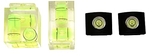 Spactz Hot Shoe Level, Camera Bubble Level A Bubble Level Hot Shoes Combo Pack 3 Axis 2 Axis 1 For Dslr (Pack Of 4)