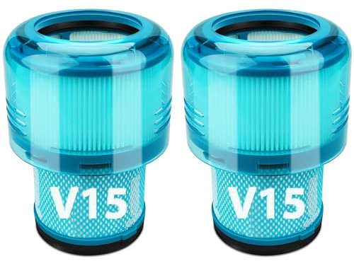 Confezione da 2 filtri per aspirapolvere V15 di ricambio per Dyson V11 Torque Drive V11 Animal V11 Extra V15 Detect Cordless Aspirapolvere Filtro, per Dyson V15s Detect Submarine, confrontare con
