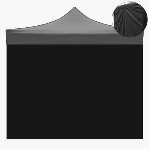 Seitenplane 3 x 2 m, schwarz, wasserdicht, Ersatzteil für Pavillon, zusammenklappbar
